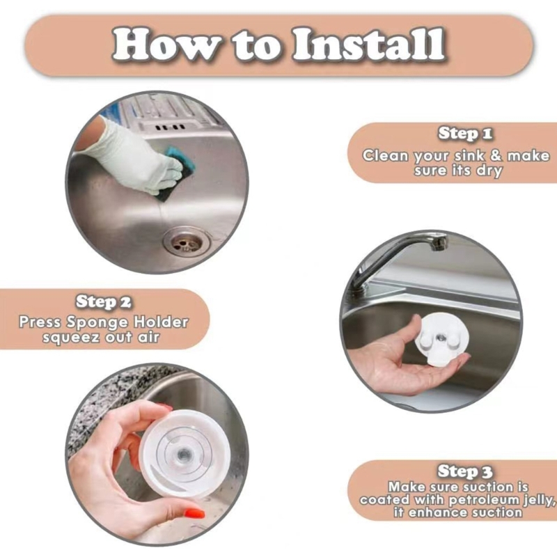 Soporte de esponja con ventosa - Home Depot Bathroom Sink reseña y precio