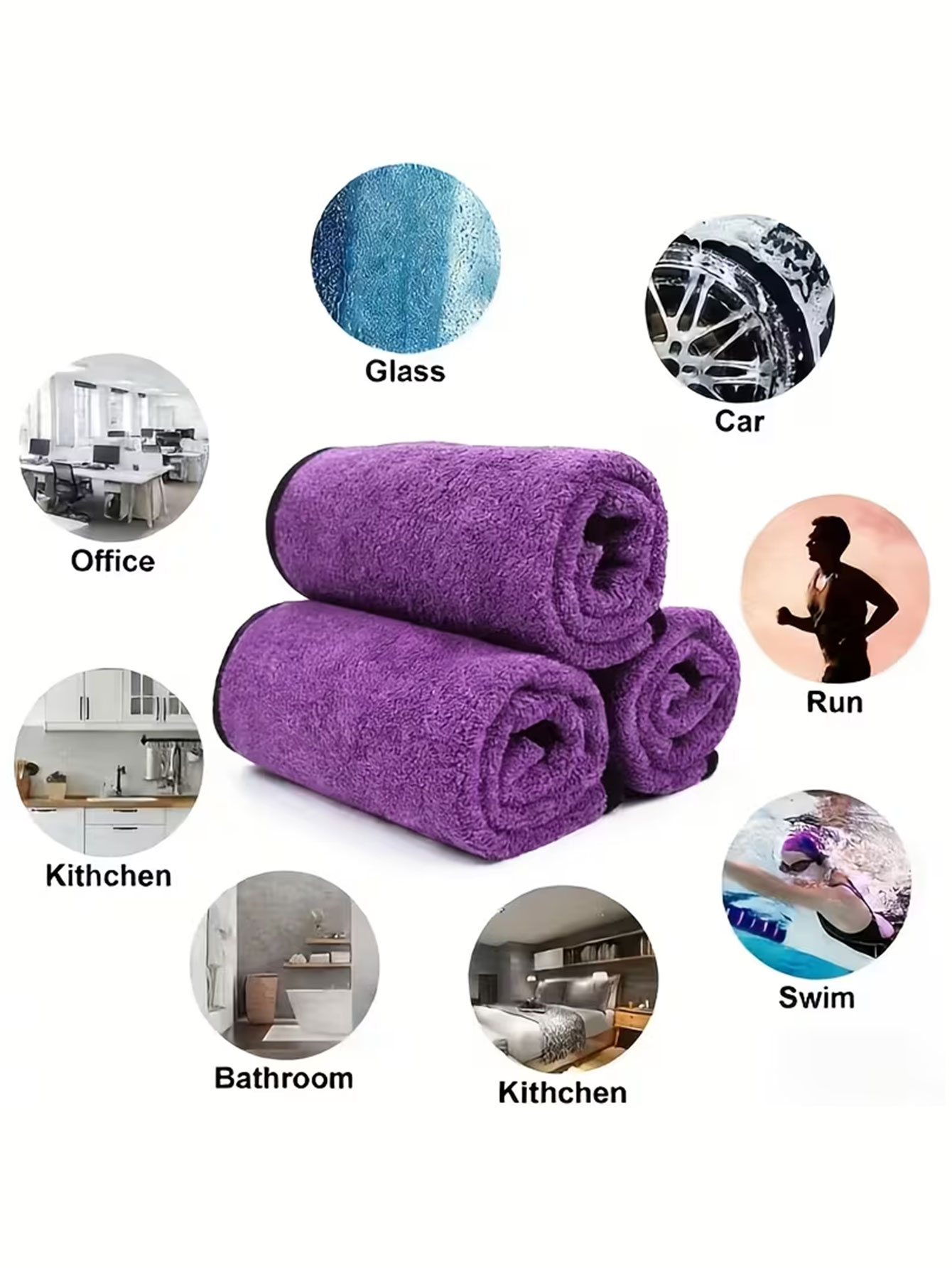 Paquete de 10 Paños de Limpiez - Home Kitchen Bathroom Cleaning reseña y precio