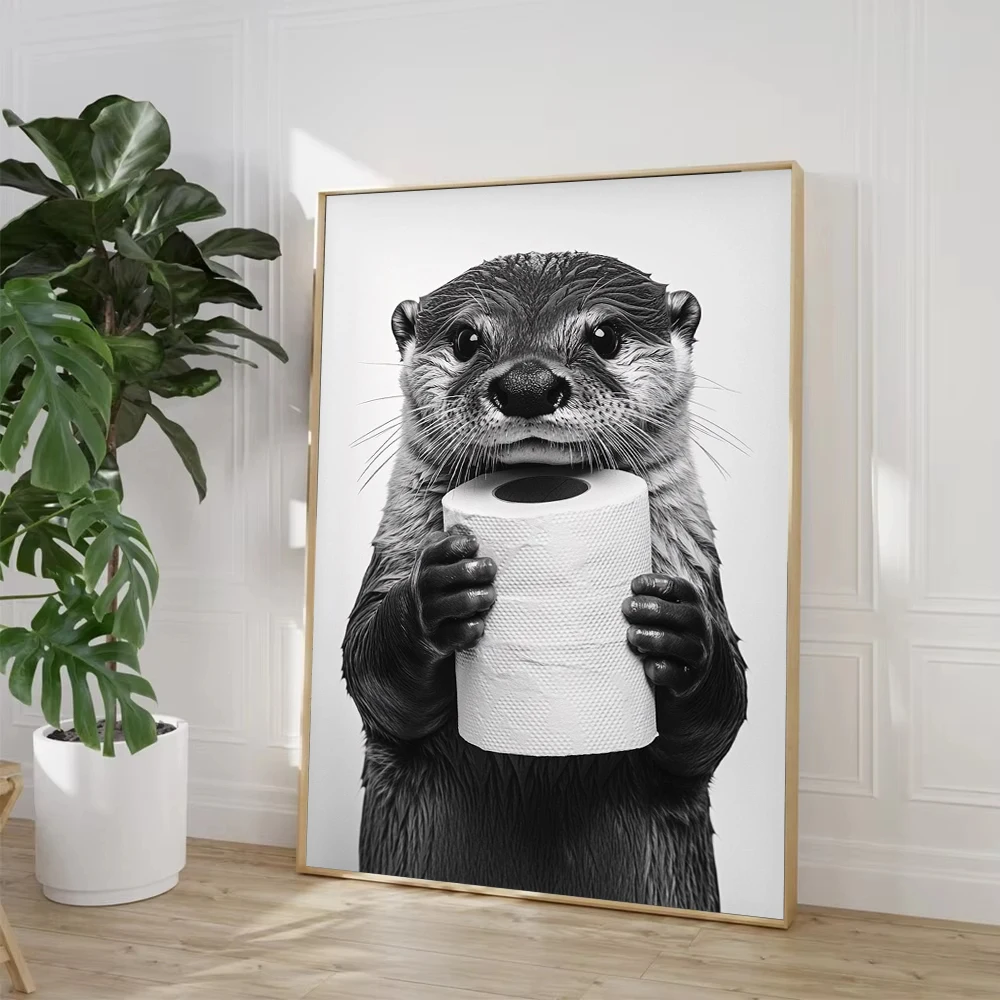 Póster Impreso en Lienzo de Va - Home Bathroom Wallpaper reseña y precio
