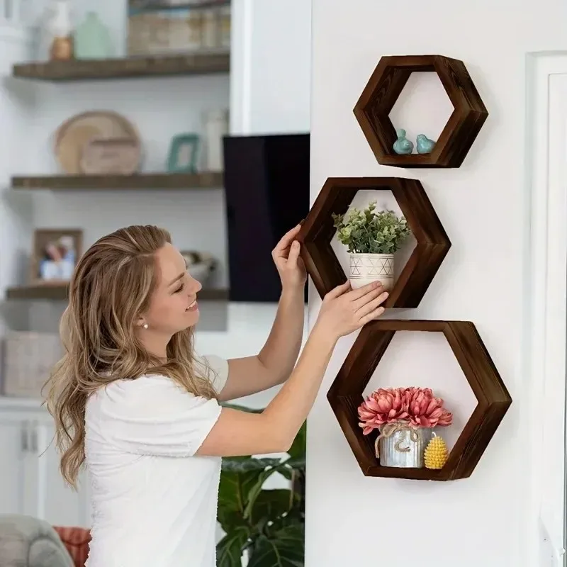 Estantes flotantes hexagonales - Home Bathroom Shelf reseña y precio