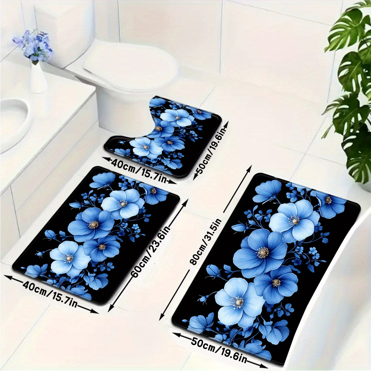 Juego de Alfombras de Baño con - Home Made Bathroom Vanity reseña y precio
