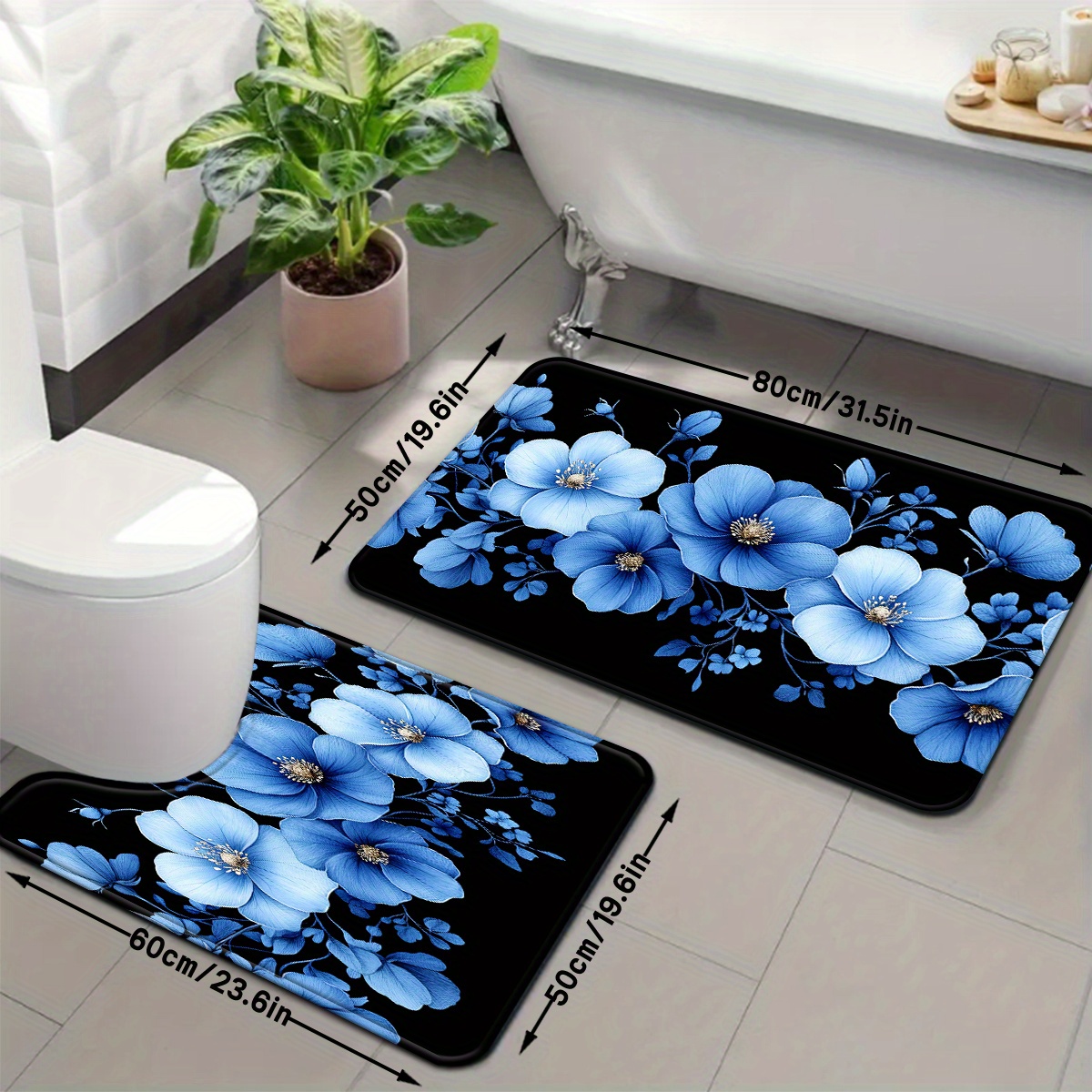 Juego de Alfombras de Baño con - Home Made Bathroom Vanity reseña y precio
