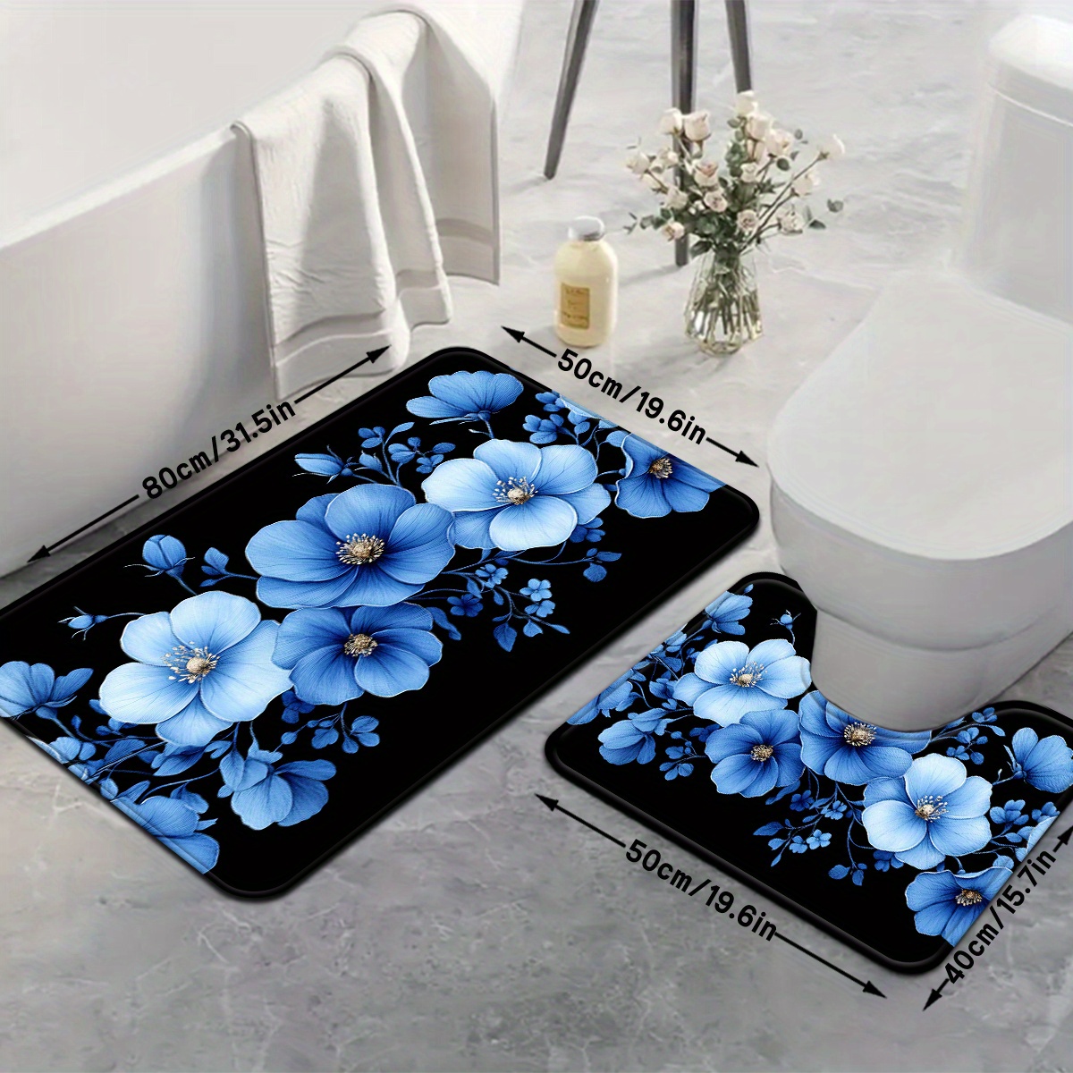 Juego de Alfombras de Baño con - Home Made Bathroom Vanity reseña y precio