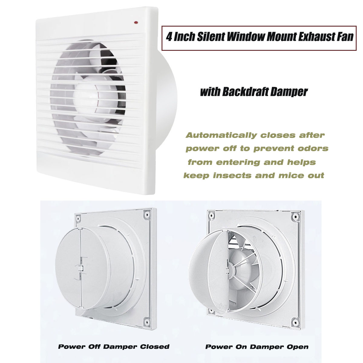 Ventilador Extractor Silencios - Home Bathroom Ventilation reseña y precio