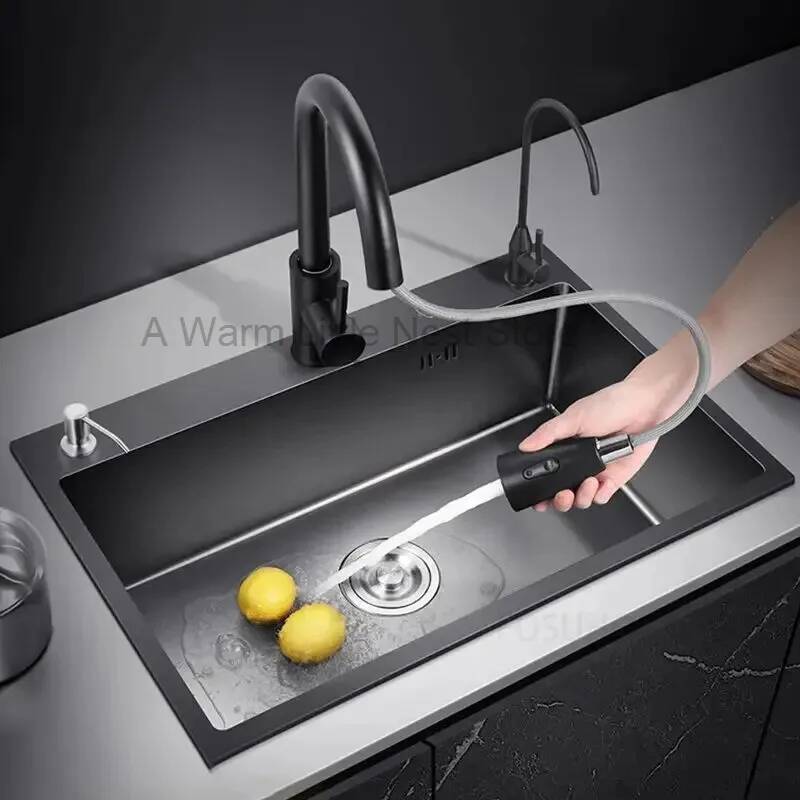 Fregadero de Cocina Negro Nano - Home One Bathroom Accessories reseña y precio