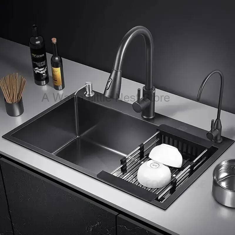 Fregadero de Cocina Negro Nano - Home One Bathroom Accessories reseña y precio