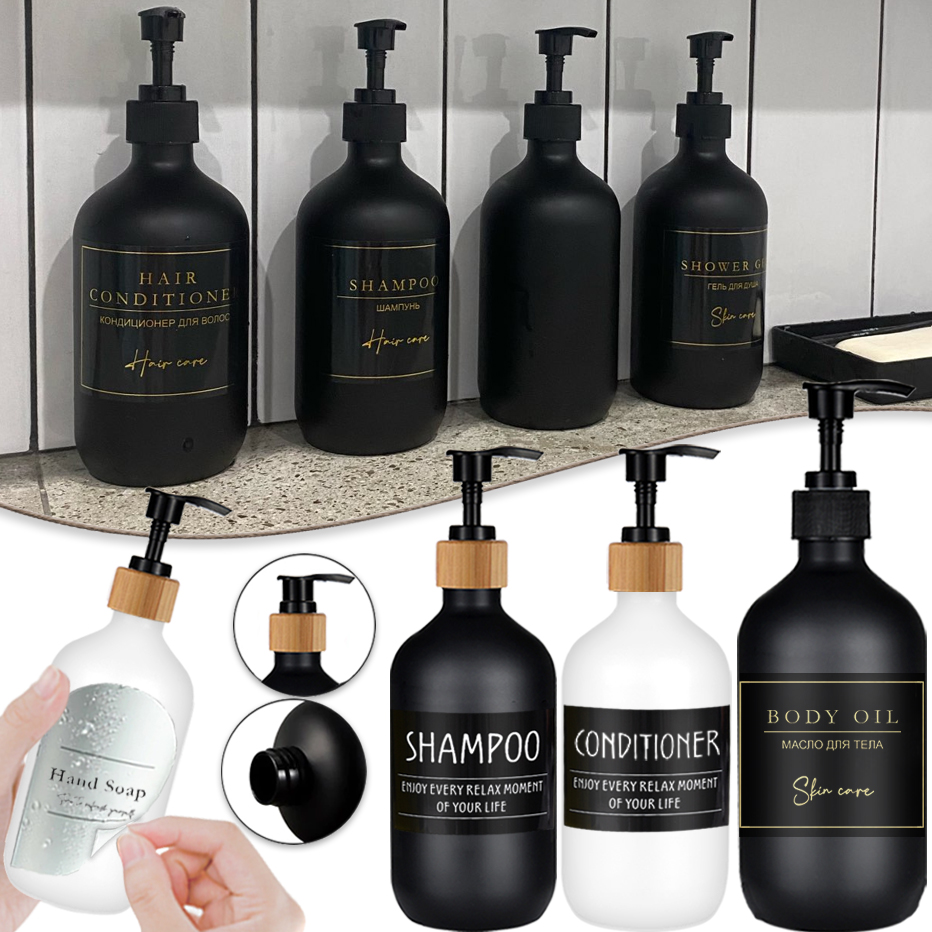 Dispensador de jabón de 500ml, - Home Bathroom Soap Dispenser reseña y precio