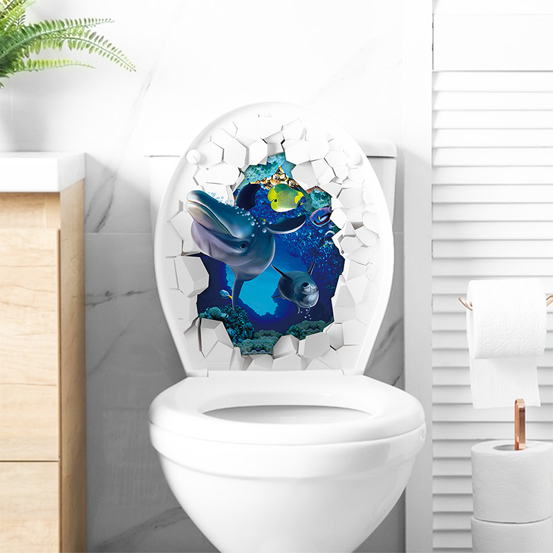 Pegatina de pared de asiento d - Home Bathroom Wallpaper reseña y precio