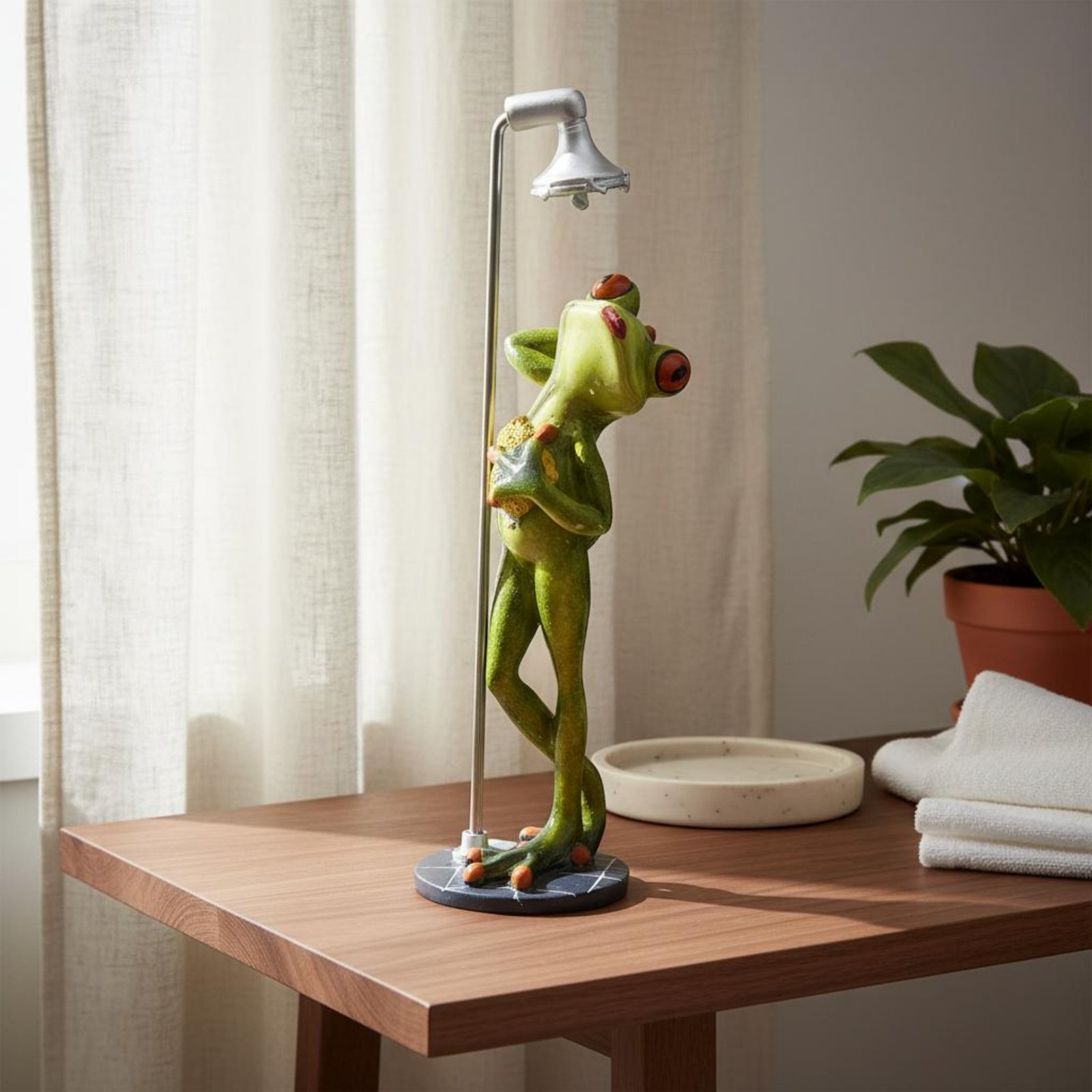 Figura de Rana en el Baño, Exc - Home Bath reseña y precio