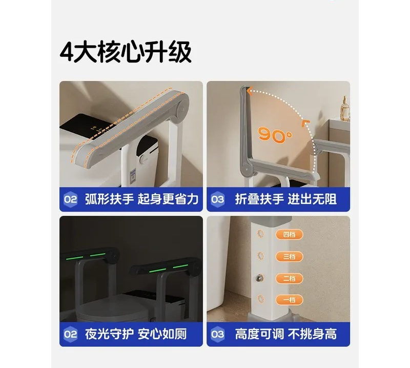 Barra de seguridad para inodor - Home Bathroom Grab Bar reseña y precio