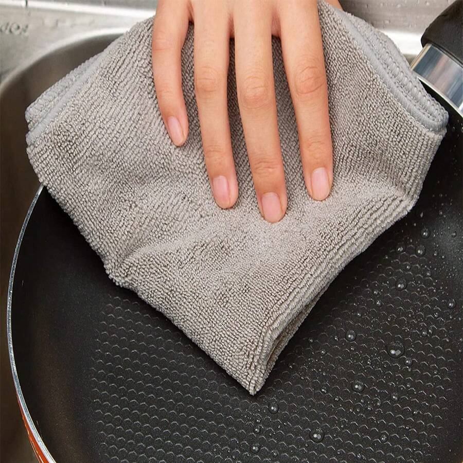 Juego de Paños de Limpieza Gri - Home Kitchen Bathroom Cleaning reseña y precio