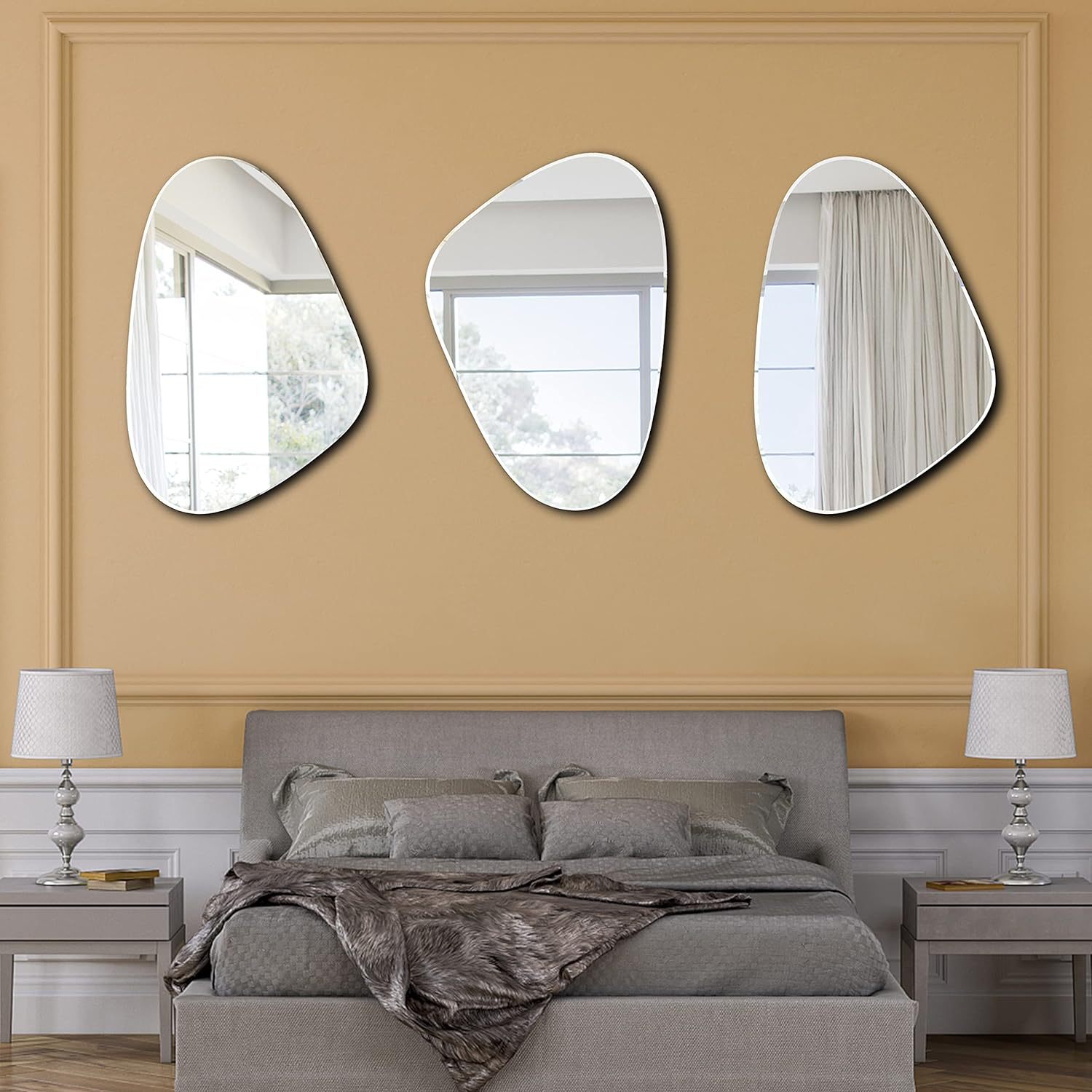 Espejo de Pared Irregular para - Home Goods Bathroom Mirrors reseña y precio