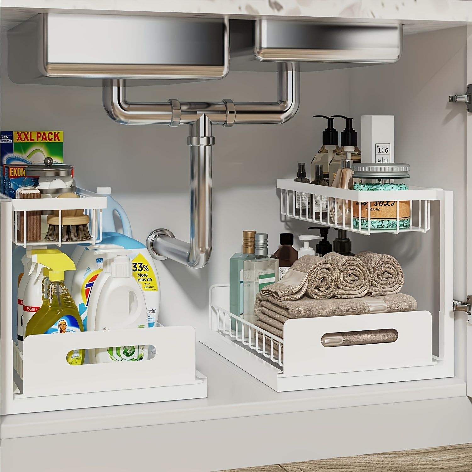 Organizador Extraíble Bajo Fre - Home Depot Bathroom Sink reseña y precio