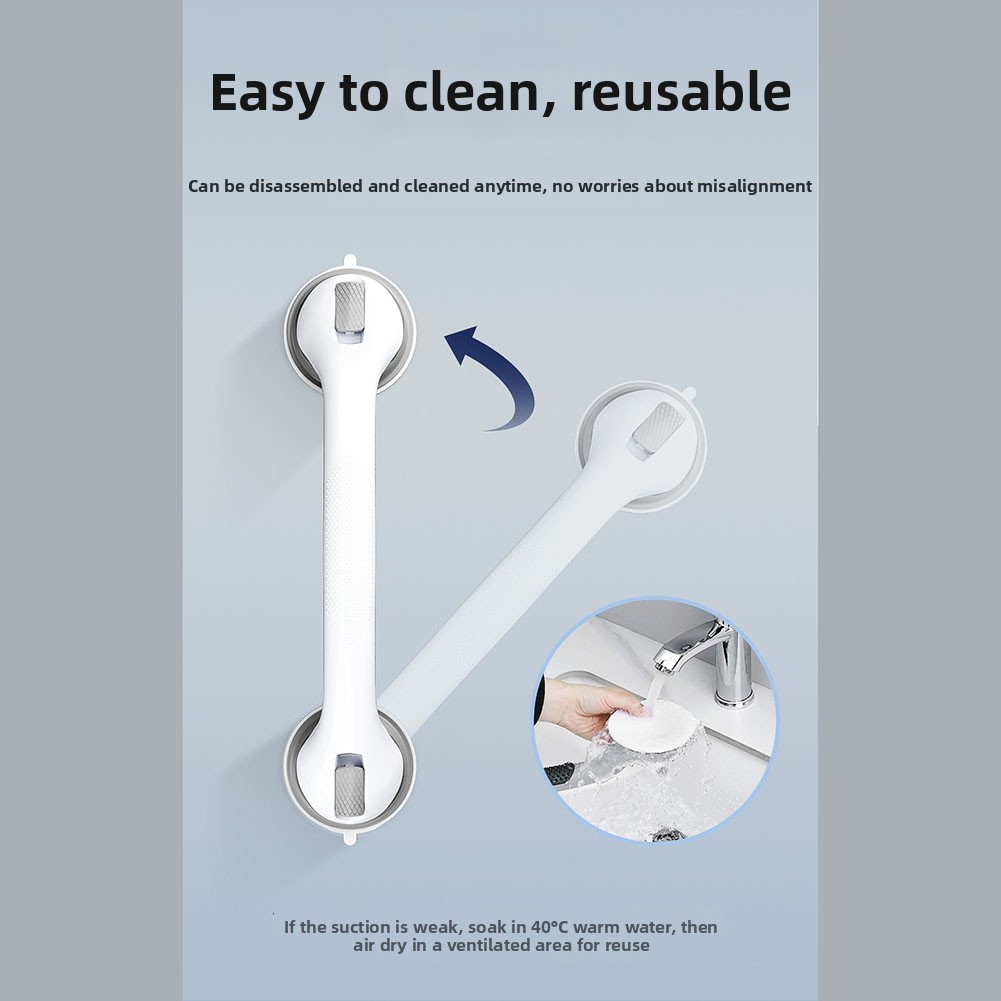 2 barras de agarre con succión - Home Bathroom Grab Bar reseña y precio