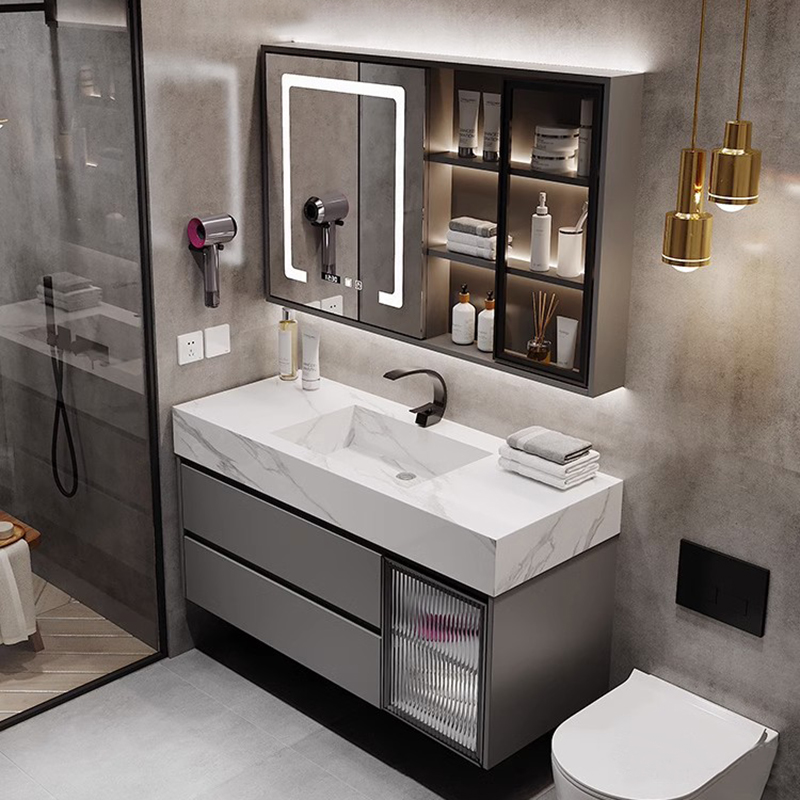 Mueble de Baño Moderno con Esp - Home Living Bathroom Vanity reseña y precio