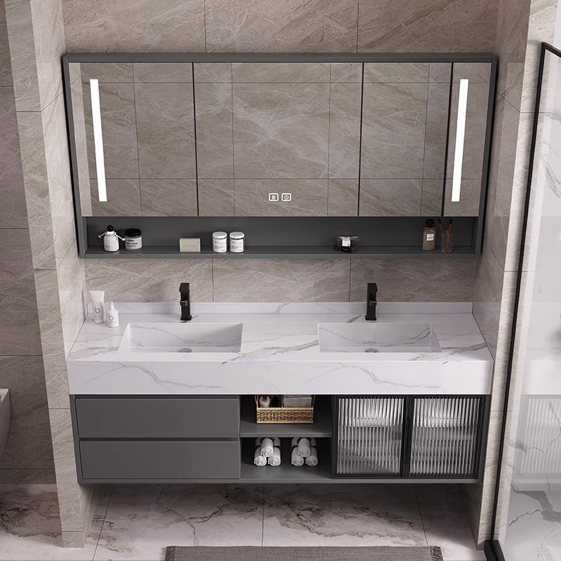 Mueble de Baño Moderno con Esp - Home Living Bathroom Vanity reseña y precio