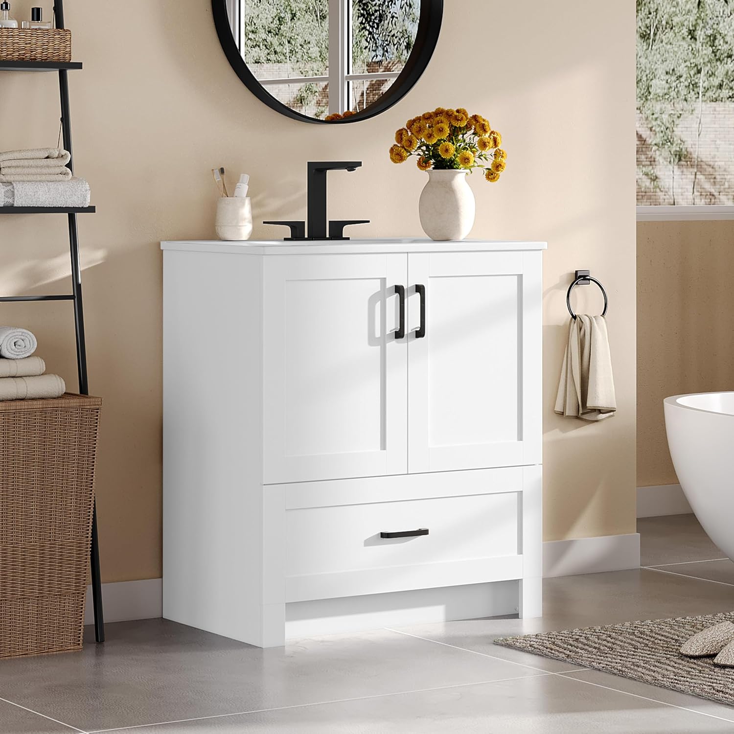 Mueble de Baño de 30 Pulgadas  - Home Bathroom Vanity reseña y precio