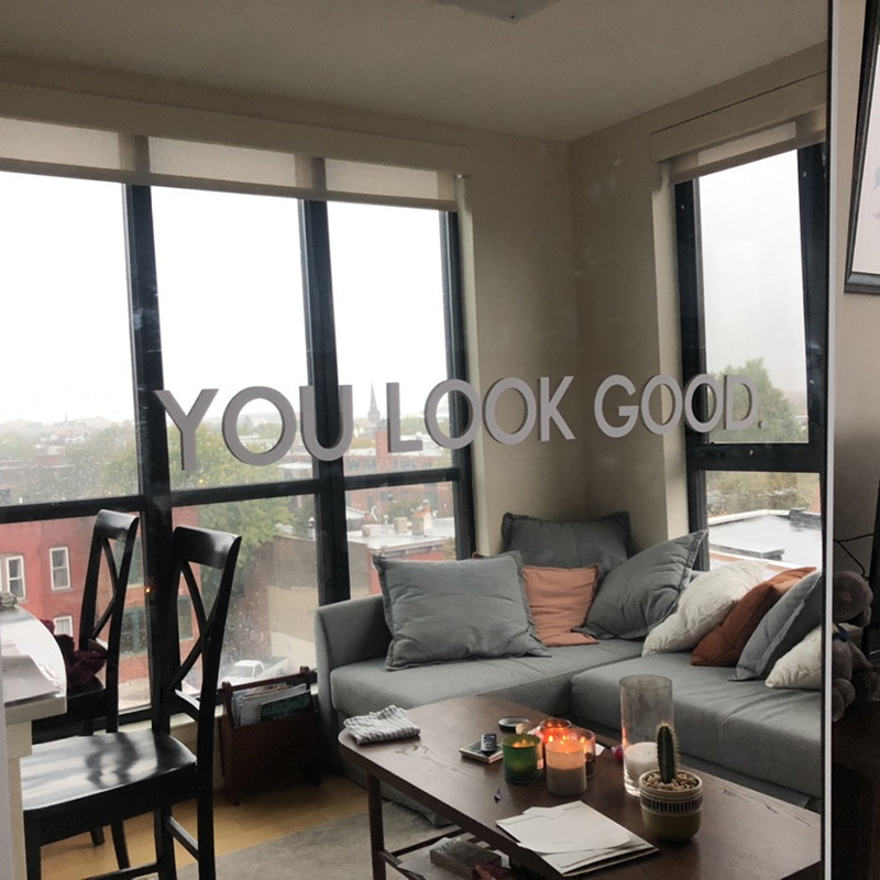 You Look Good Mirror Wall Stic - Home Goods Bathroom Mirrors reseña y precio