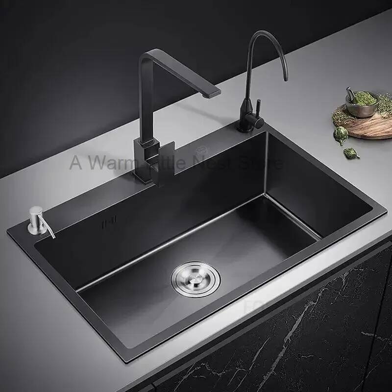 Fregaderos de Cocina Nano Negr - Home One Bathroom Accessories reseña y precio