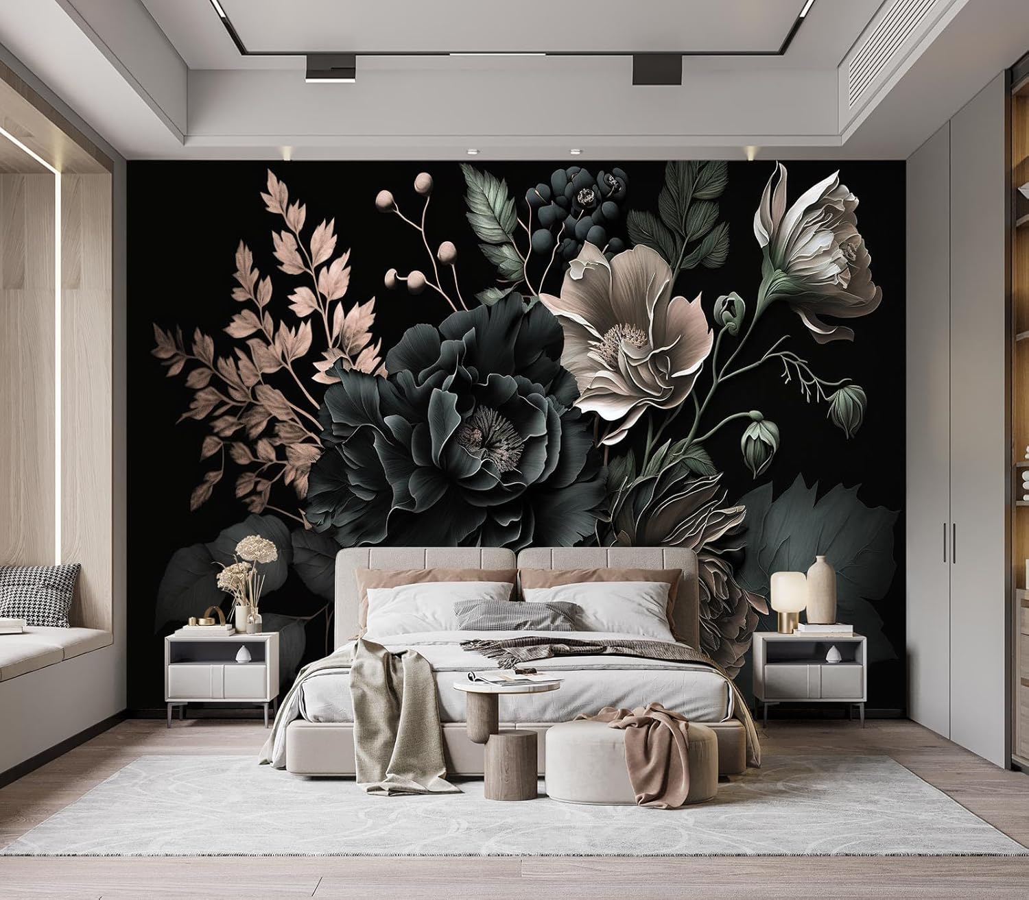 Mural de Tapicería con Diseño  - Home Bathroom Wallpaper reseña y precio
