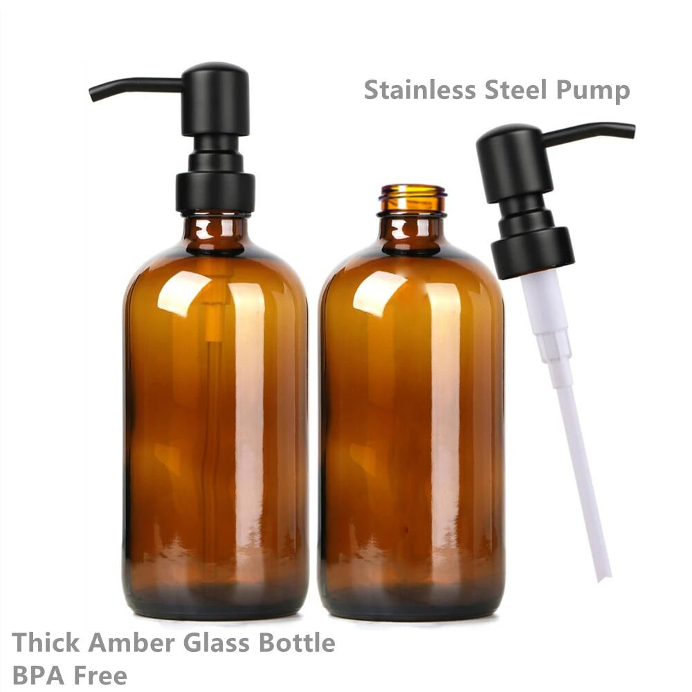 Dispensador de jabón de vidrio - Home Bathroom Soap Dispenser reseña y precio