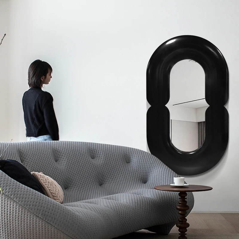 Espejo de Pared Ovalado Negro  - Home Goods Bathroom Mirrors reseña y precio