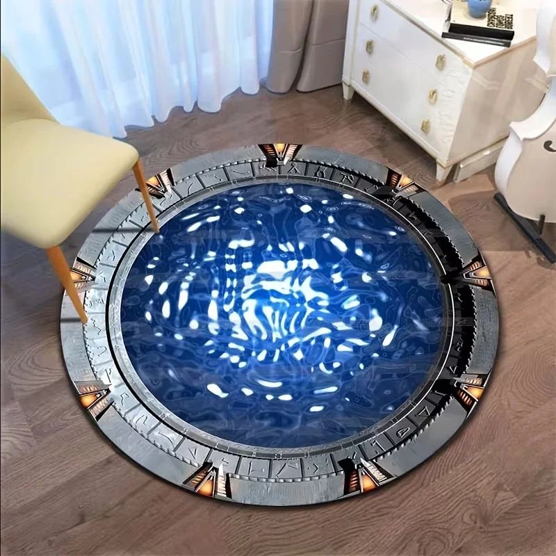 Alfombra Redonda Antideslizant - Home Bathroom Movie reseña y precio