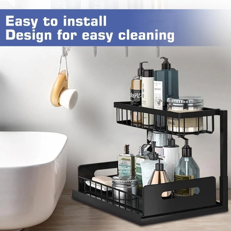 Organizador de 2 niveles para  - Home Depot Bathroom Sink reseña y precio