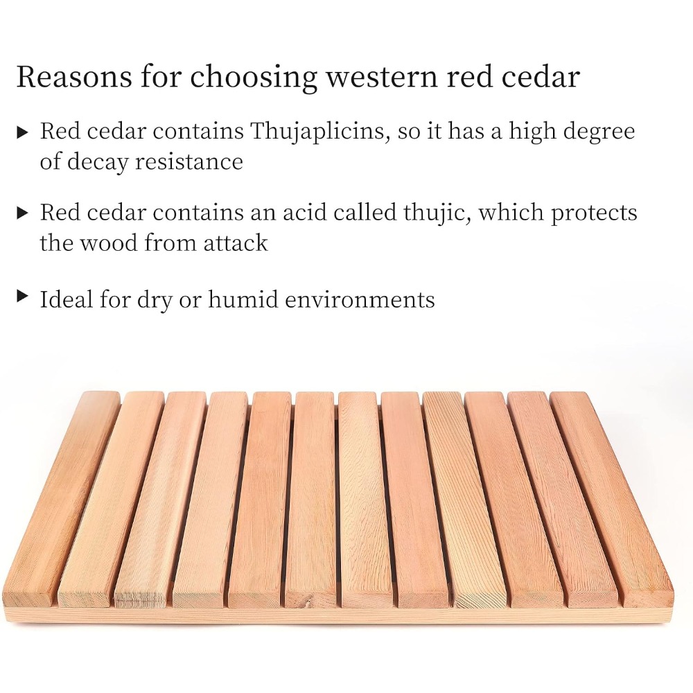 Alfombrilla de Ducha de Madera - Non Slip Bath Mat reseña y precio